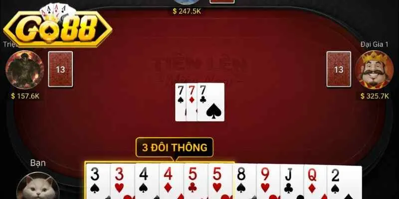 Tìm hiểu về 3 đôi thông trong game tiến lên
