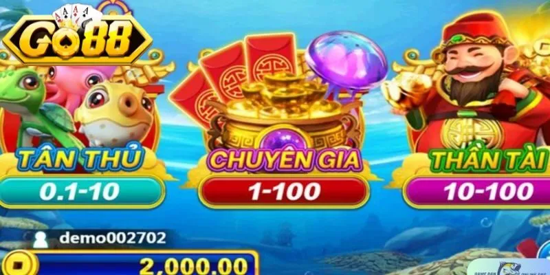 Chủ đề chính của bắn cá thần tài Go88