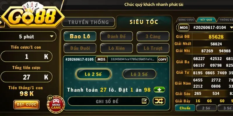 Khám phá chung về lô đề siêu tốc Go88